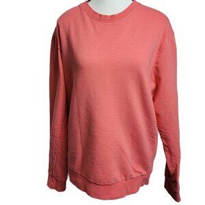 Ricky Singh Denim & Flower Coral Sweatshirt - sz M